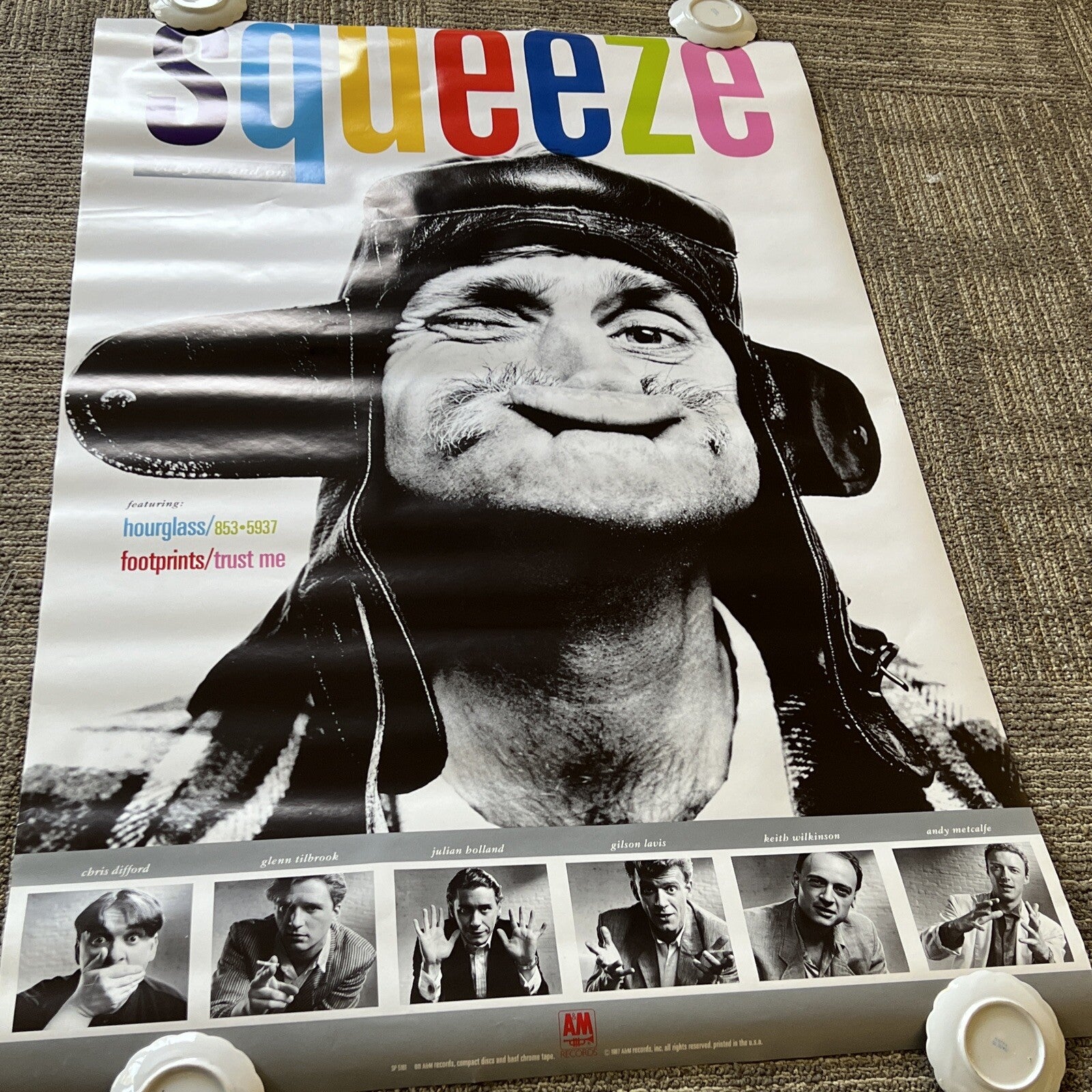 Squeeze Babylon and On AM Records 1987 Promo Poster0