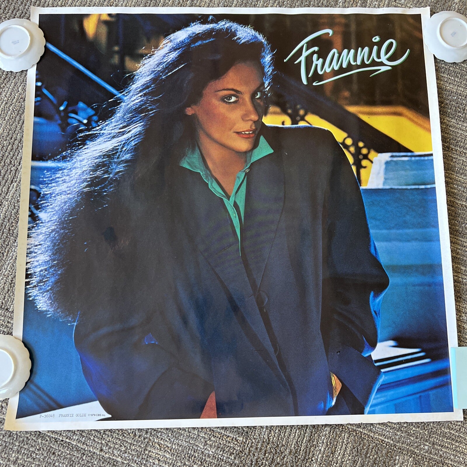 Vintage FRANNIE GOLDE FRANNIE  1979 PROMO LP Poster CBS Inc #280