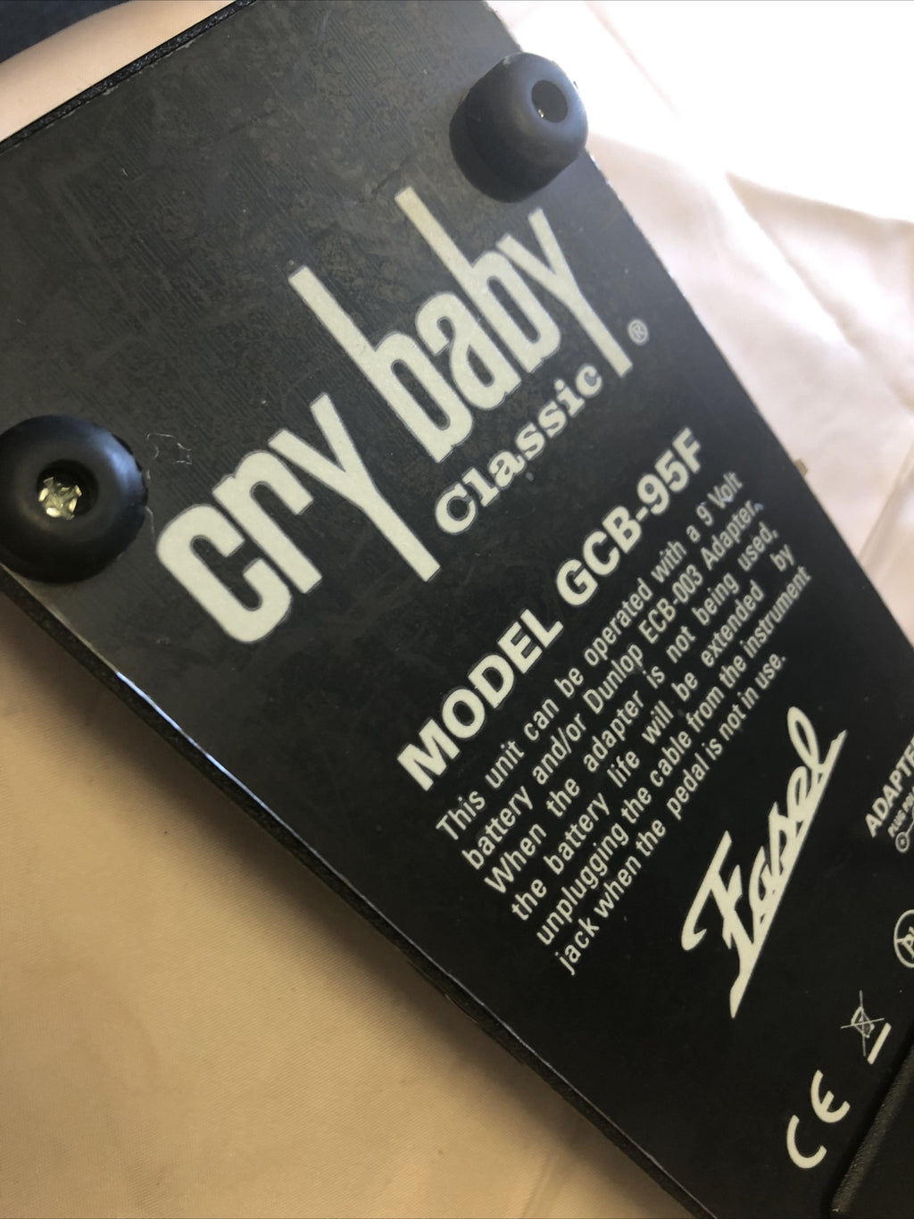 Dunlop GCB95F Crybaby Classic Fasel Wah Effects Pedal 7
