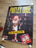 #111 1985 theatre Of Pain MOTLEY CRUE  Rare Subway Promo Poster 61” X 46”0