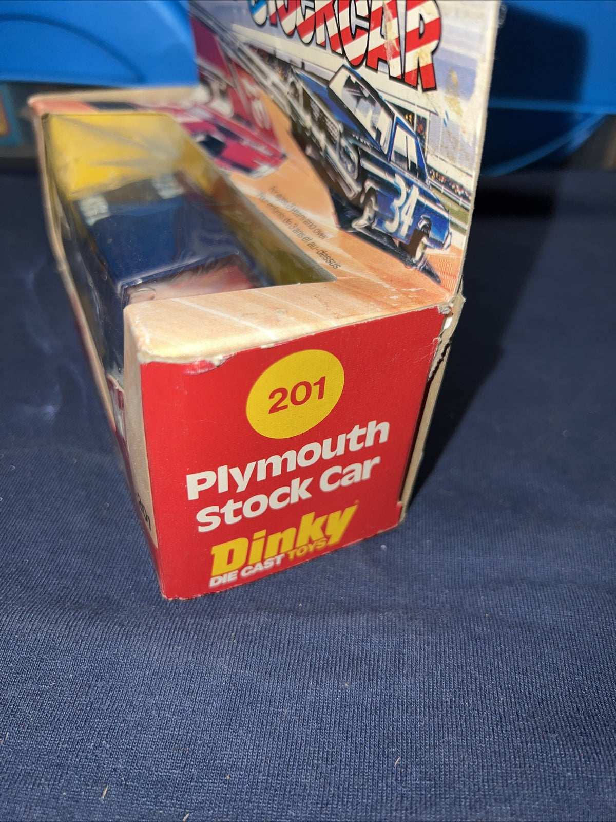 Dinky Toys Meccano 1:43 PLYMOUTH GRAN FURY STOCKCAR DRAGSTER #201 MIB`79 TOP! 2