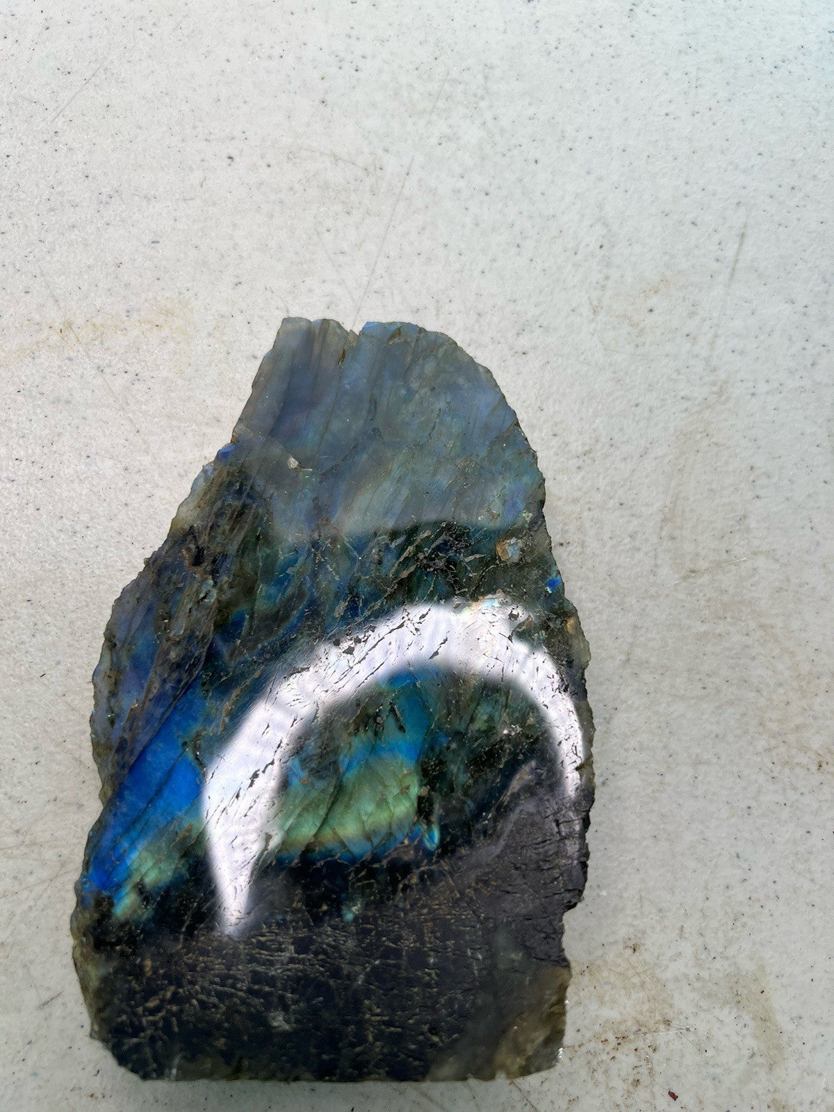 Labradorite Slab Polished Display Piece – Madagascar Origin Iridescence1