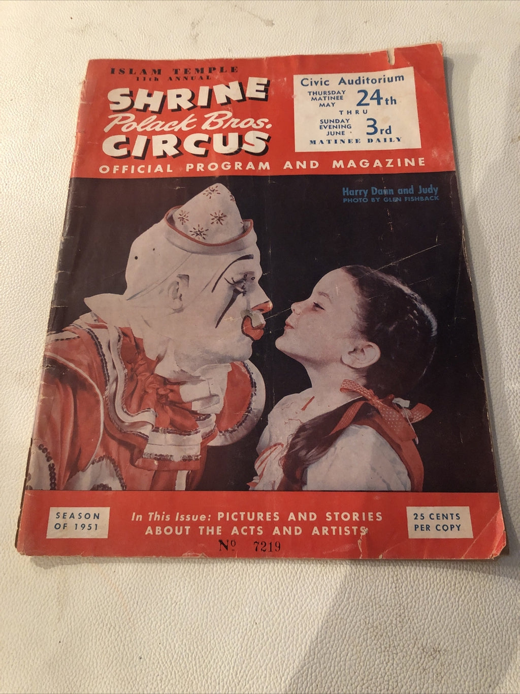 Polack Brothers Shrine Circus Advertising Program San Francisco Civic 19510