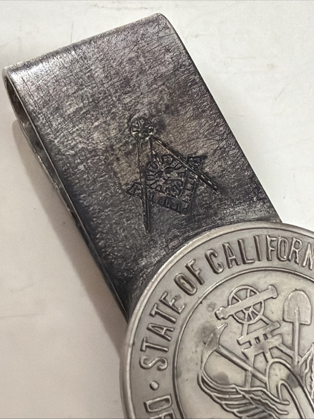 Vintage California Division Of Highways Sterling Silver Commemorative Money Clip2