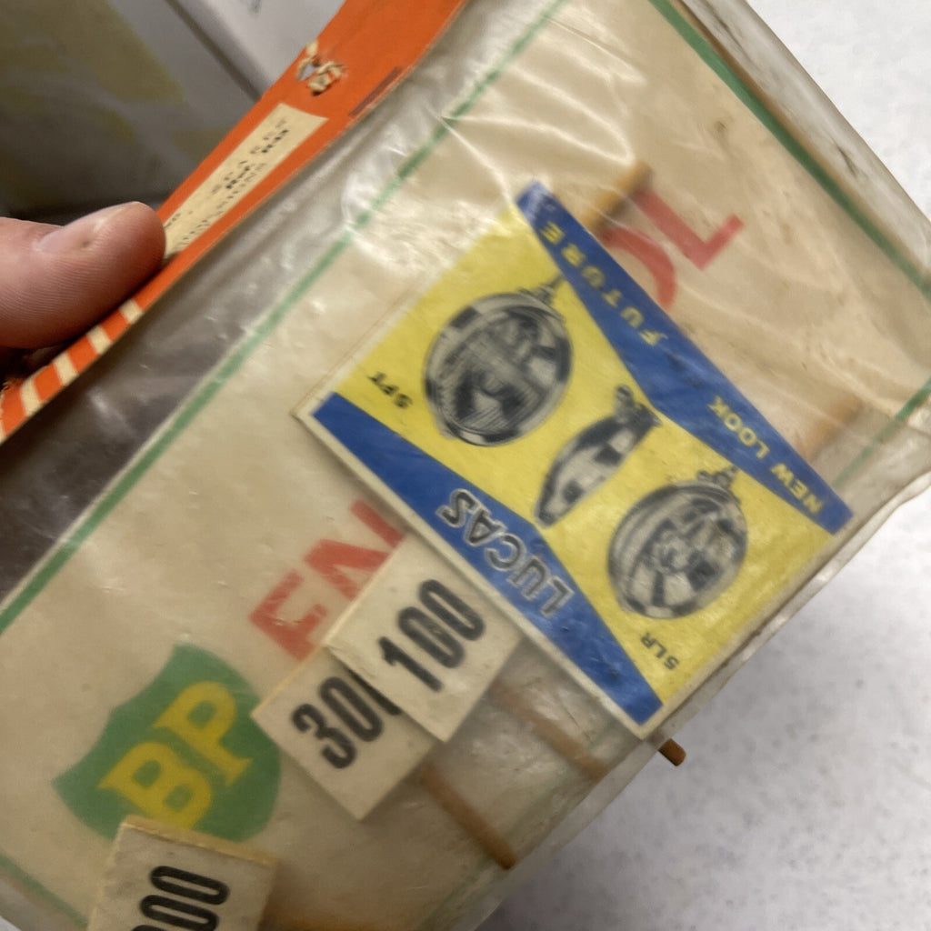 Vintage 1950s-60s VIP slot Car Trackside Wood Not Porcelain Signs BP Lucas Oil2