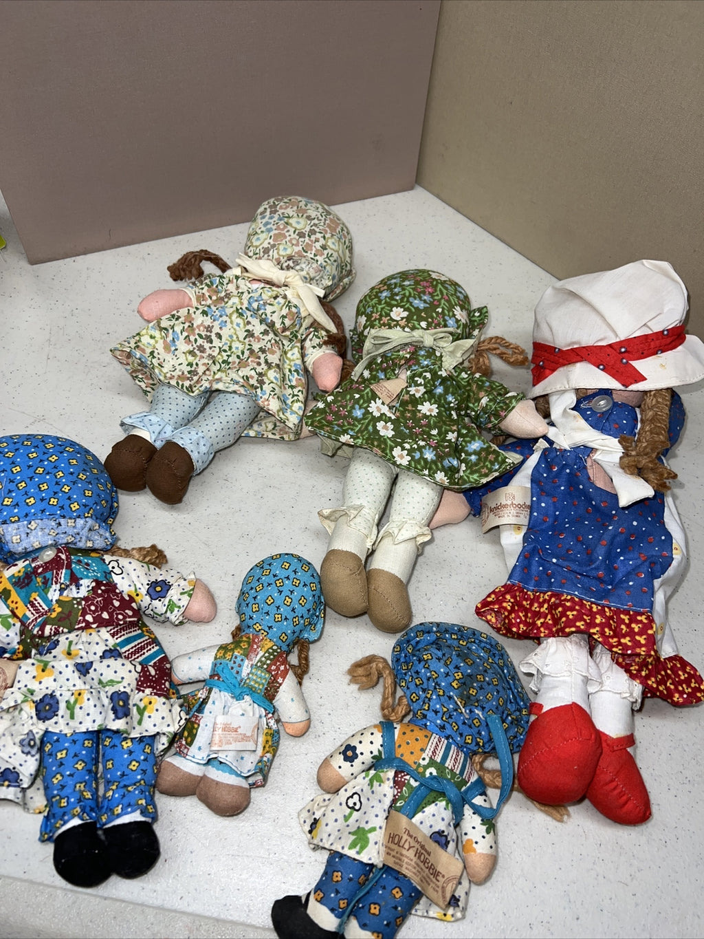 Vintage Lot of Original Holly HobbieCloth Dolls! 6 Holly Hobbie Dolls Originals9