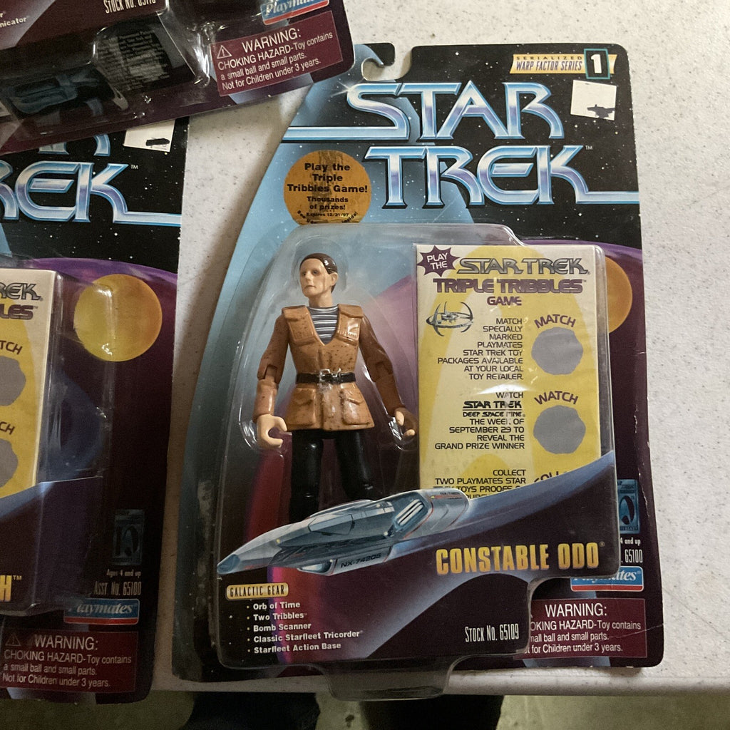 Star Trek Deep Space Warp Factor Series 1 Lot Constable Odo, Dr Bashir, Cap. K1