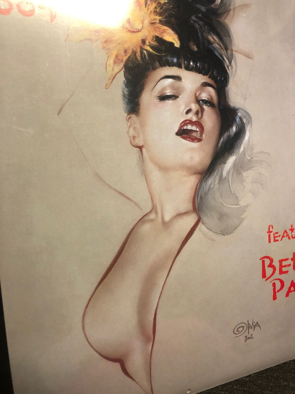 vintage BETTIE PAGE PINUP CALENDAR 2004 OLIVIA SEALED Seductive Talent1