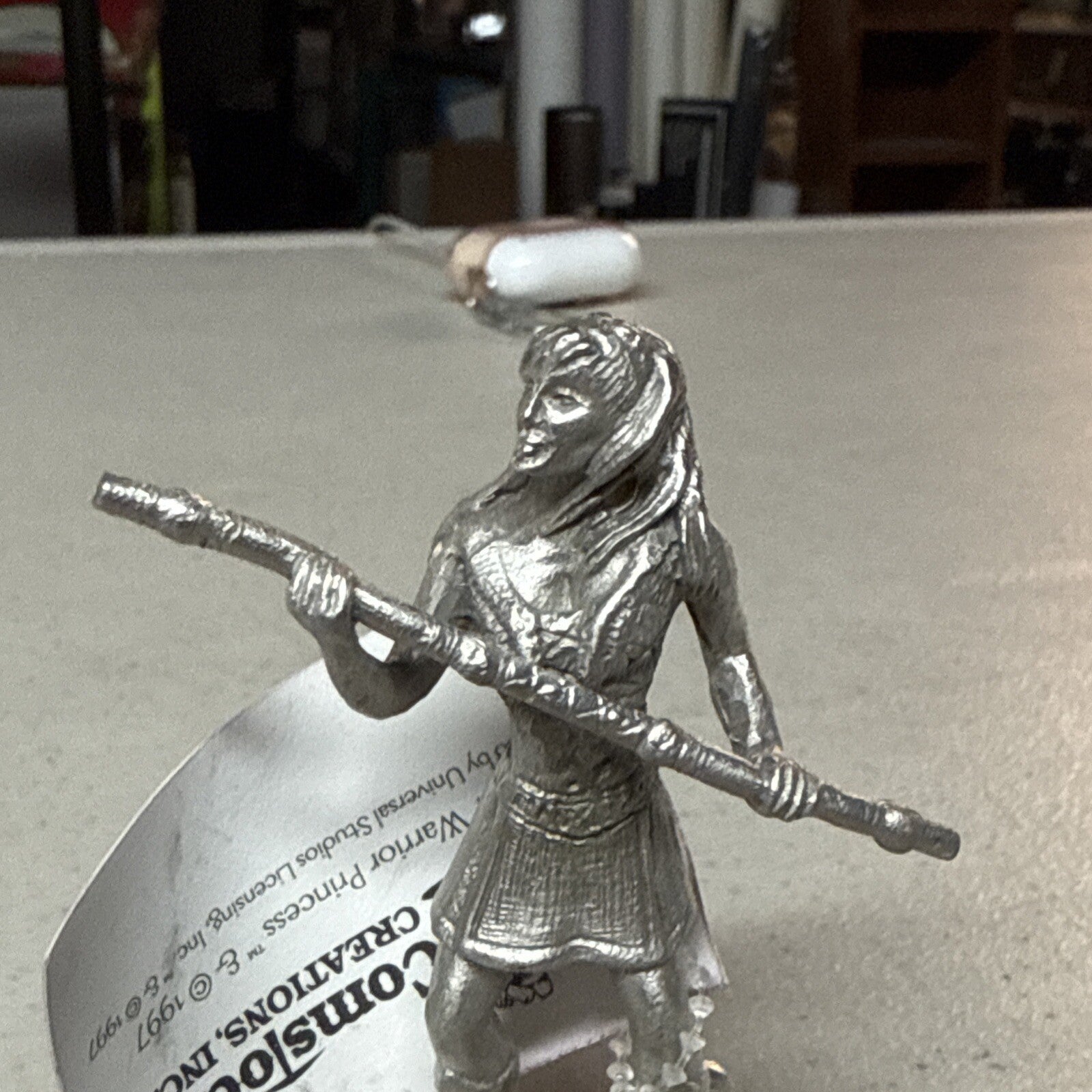 Xena Warrior Princess Pewter Statue Figure Figurine 3.5" Comstock Creations7