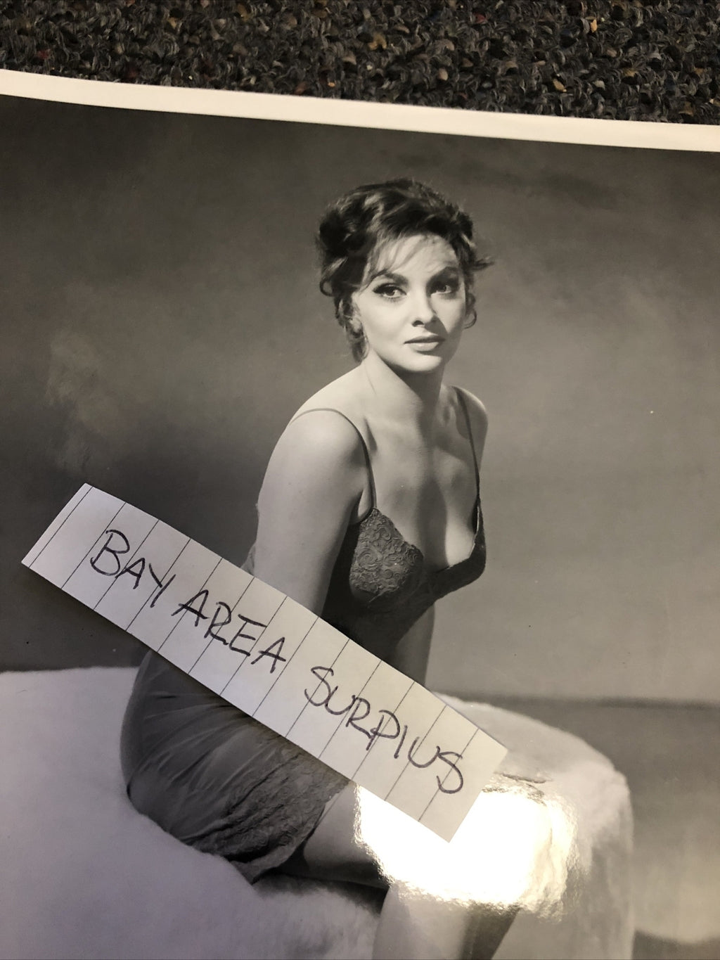 RARE Original Unpublished Photo Of Gina Lollobrigida 10”x8” Glamour Shot1