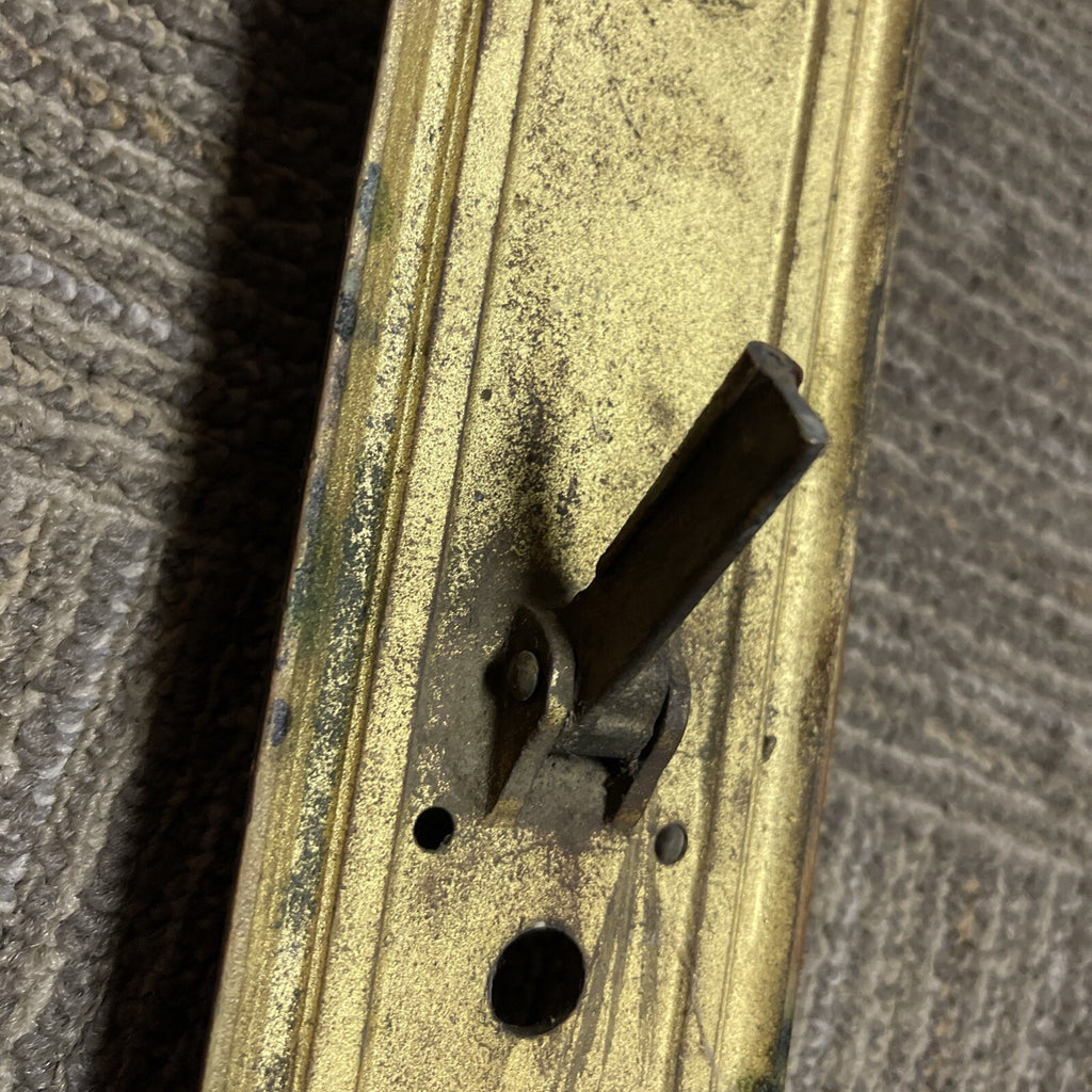 Vintage 2pc Architectural Salvage Brass Baroque Door Handle Pulls 27” x 3”7