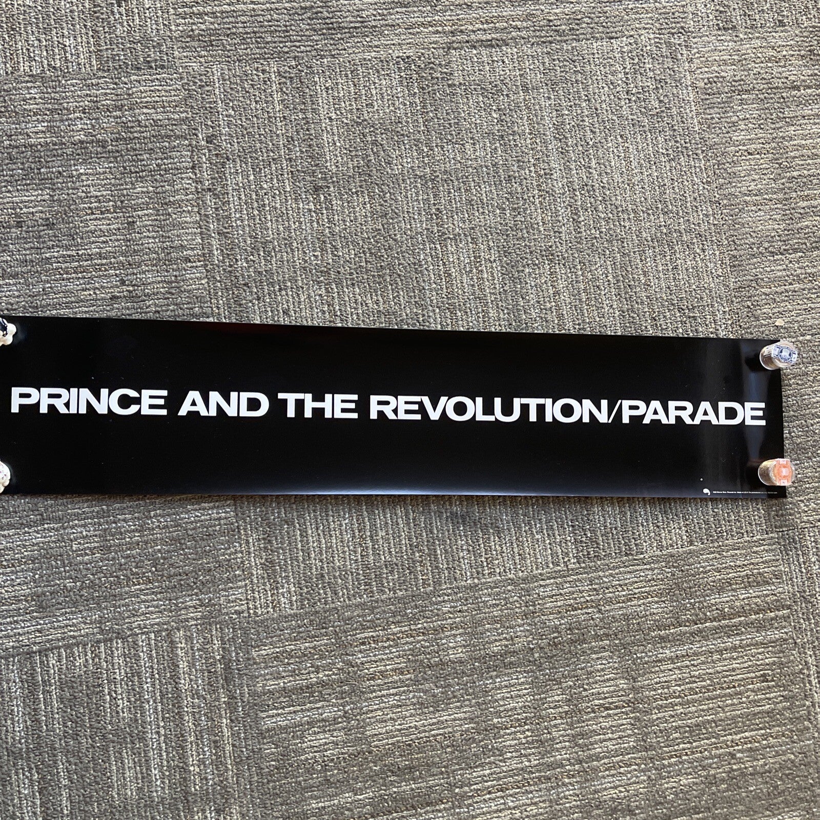 #168 1986 Prince And The Revolution Parade  Record Store Promo Poster 35” X 7.5”0