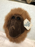Monkey Head Plush Wall Hanging Safari Jungle Beverly Hills Teddy Bear Co NWT0