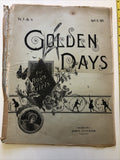 Vintage Rare Golden Days for Boys and Girls, Vol. V, No. 19, April 12th 1884 Pap0
