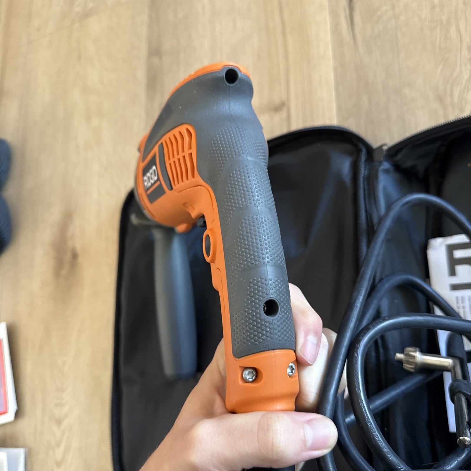 RIDGID R7111 8 Amp Heavy Duty 1/2" Corded Variable Speed Drill w/ Case & Handle6
