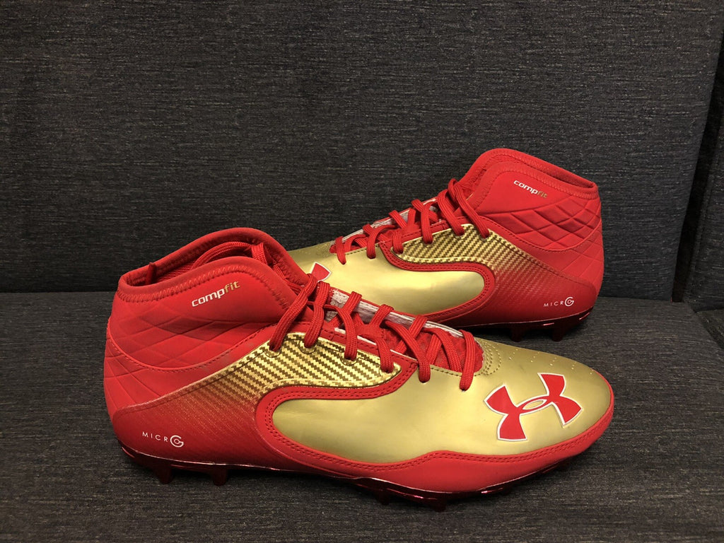 New Mens Under Armour Nitro 4DFoam Compfit Micro G Football Cleats Size 12 Shoes2