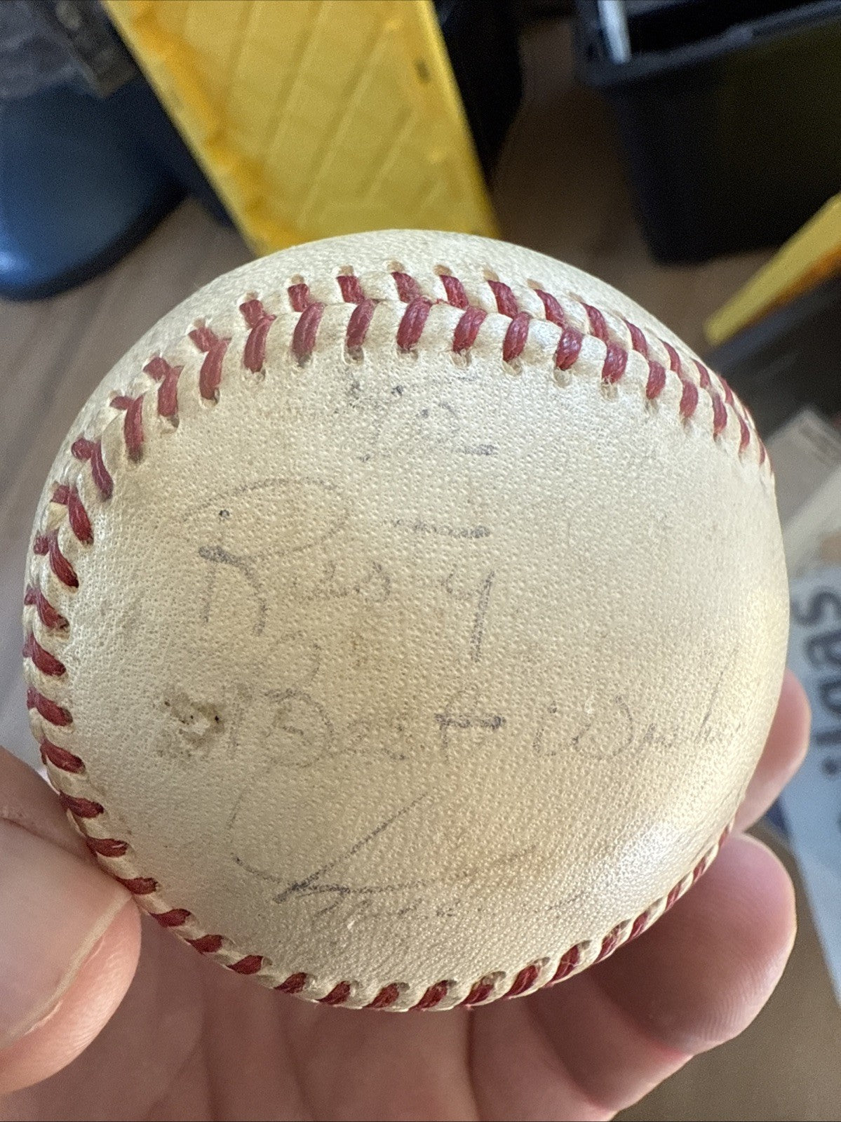 Willie Mays Signed Autographed Vintage National League Baseball3