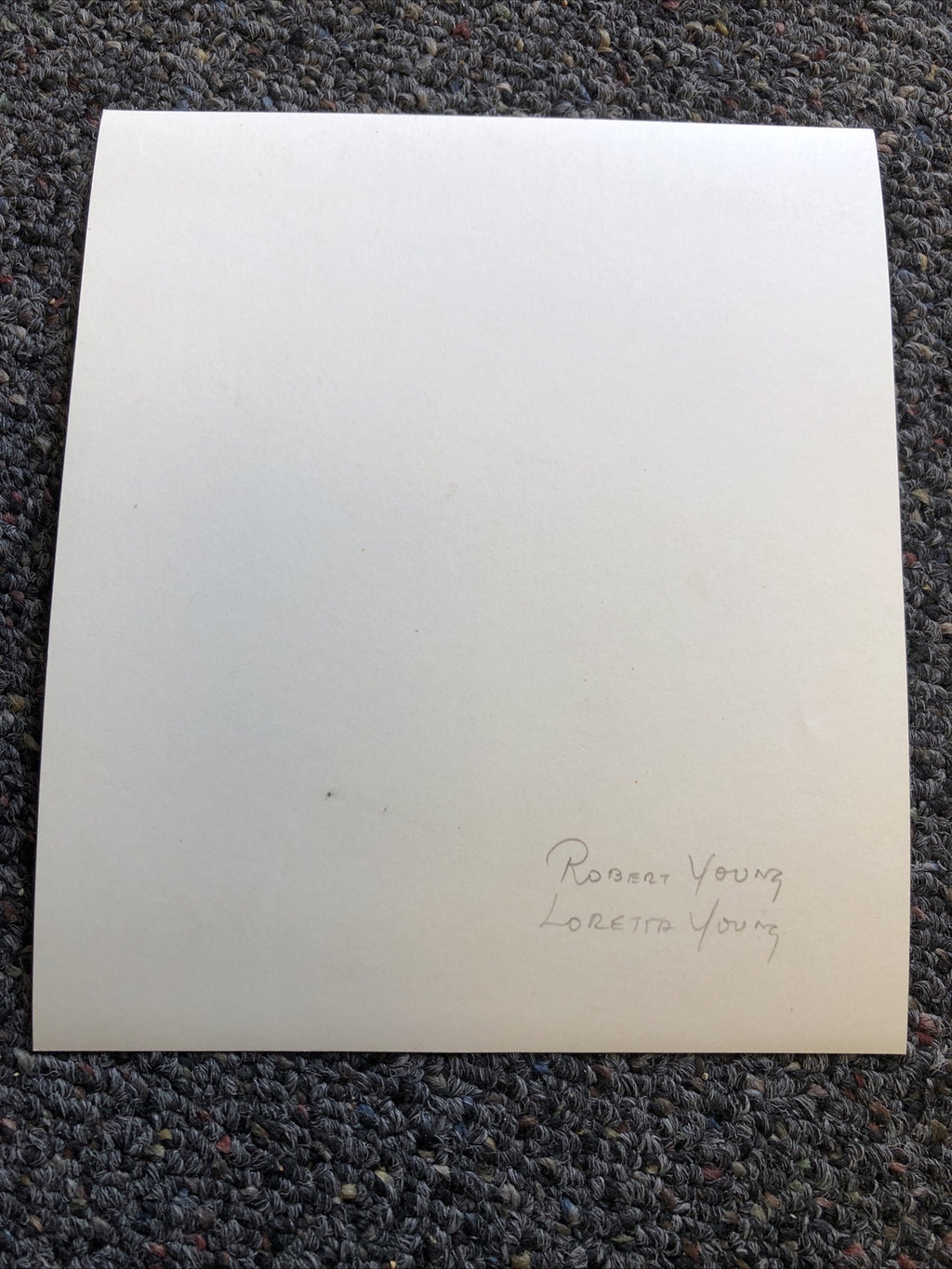 Rare Original Vintage Unpublished Photo Of ROBERT YOUNG & LORETTA YOUNG 6.5x5.5”6