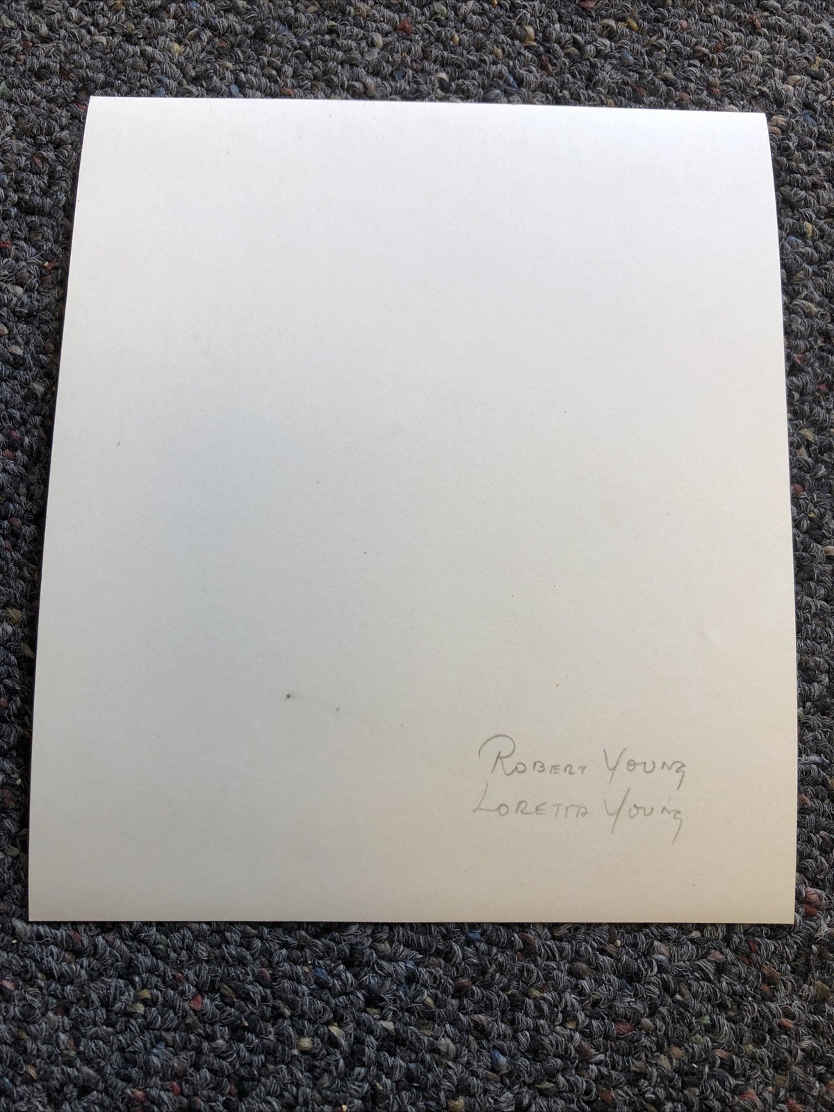 Rare Original Vintage Unpublished Photo Of ROBERT YOUNG & LORETTA YOUNG 6.5x5.5”6
