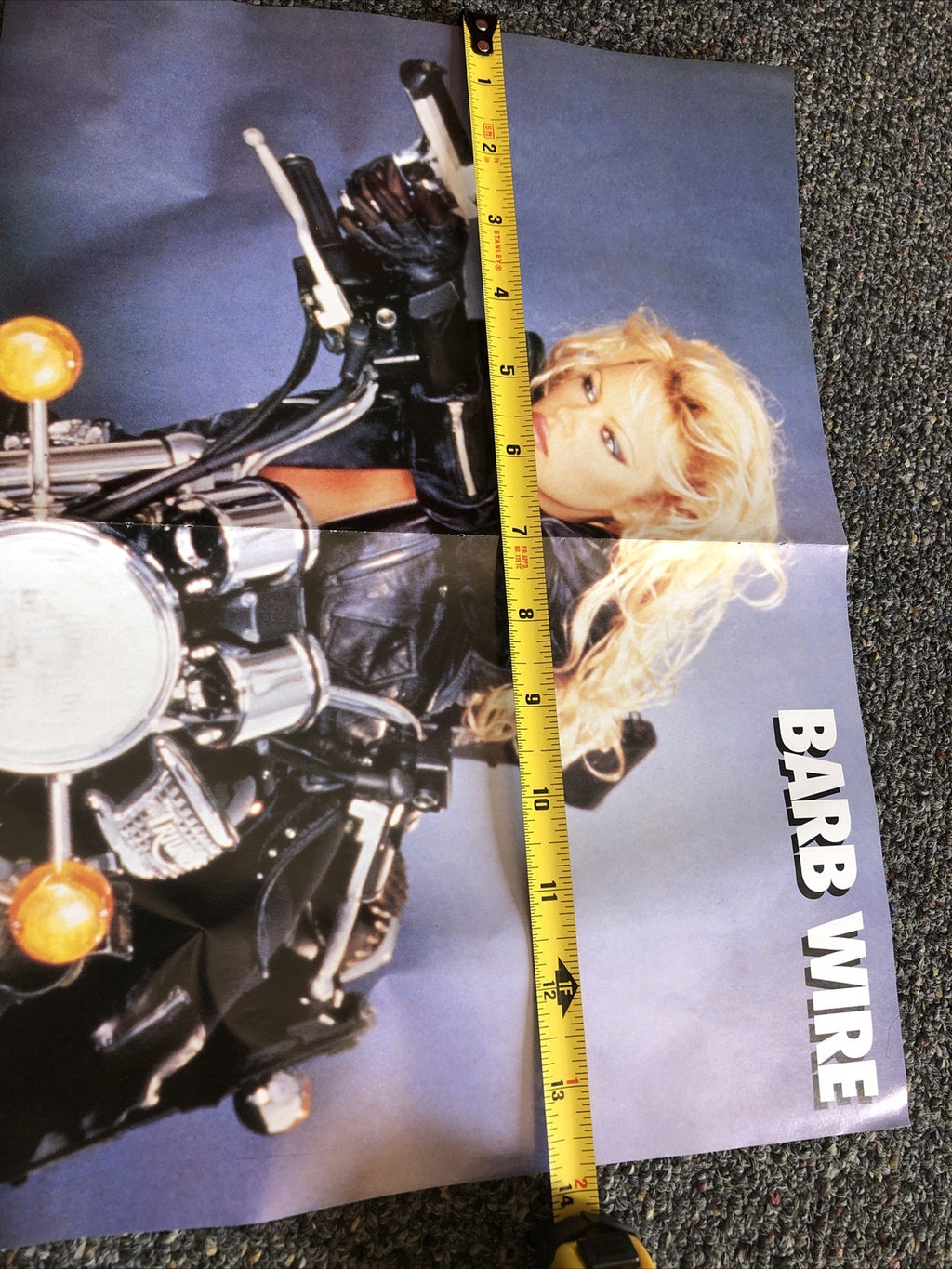 1990's COMIC DOUBLE SIDED POSTER w/ BARB WIRE & PAMELA  ANDERSON AS BARB WIRE3