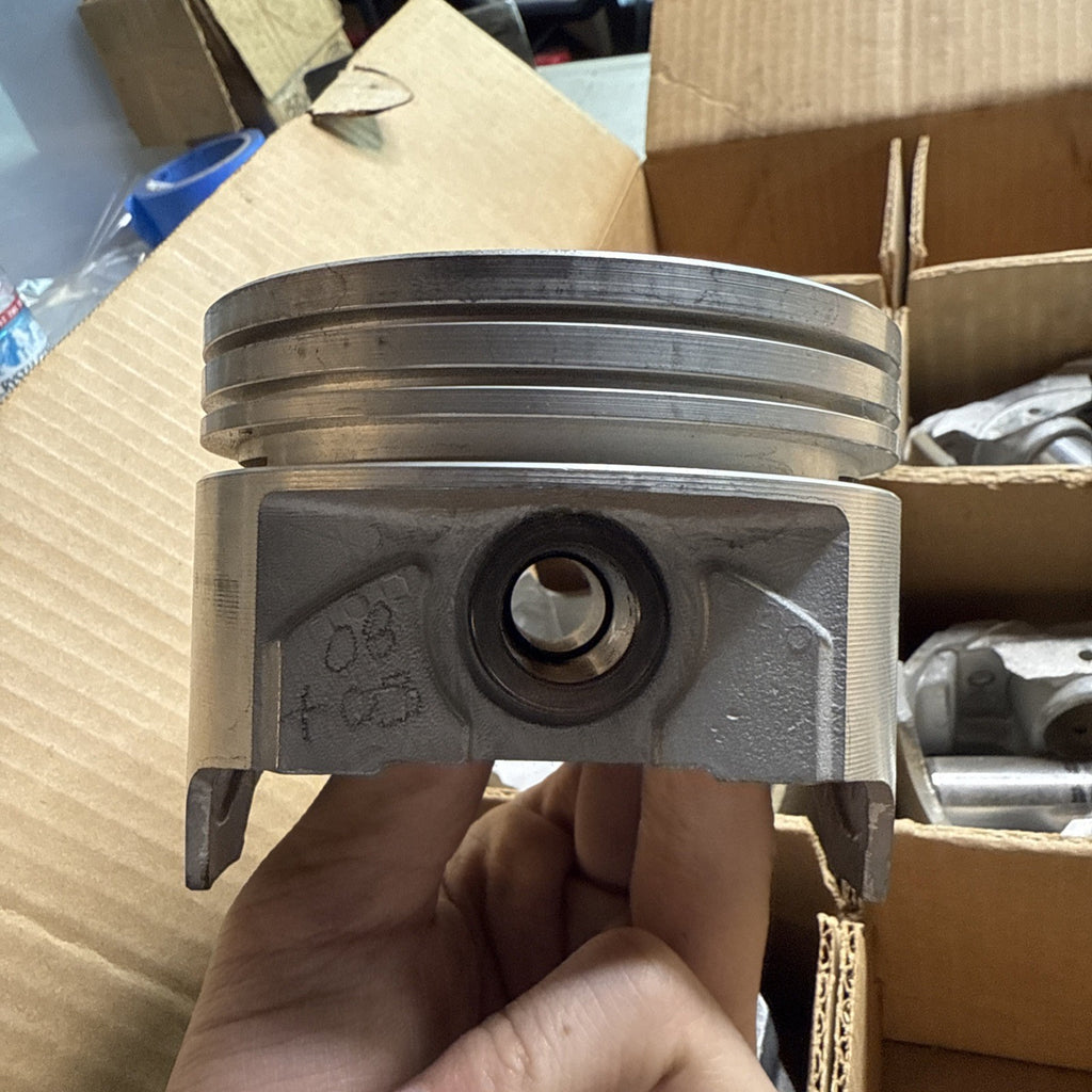 Forged Pistons Set of 6 – Matched Codes 08-03 10-02 07-02 12-01 – High Perf5