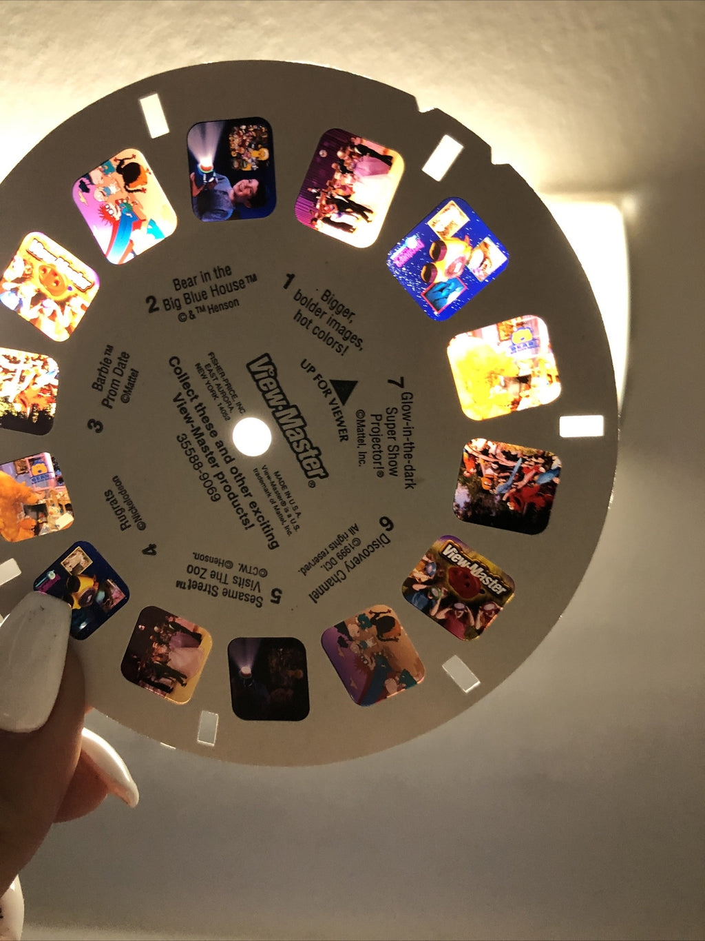 Vintage 1998 MATTEL Purple View-Master 3D + 1 Reel4
