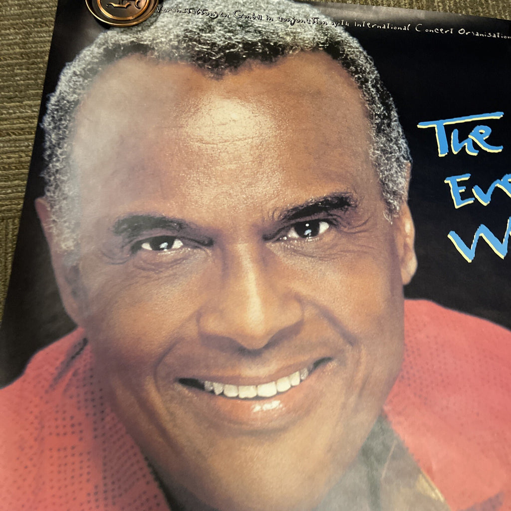 #31 AN EVENING WITH  HARRY BELAFONTE UK 1990s Record Store Promo Poster 23x33”6