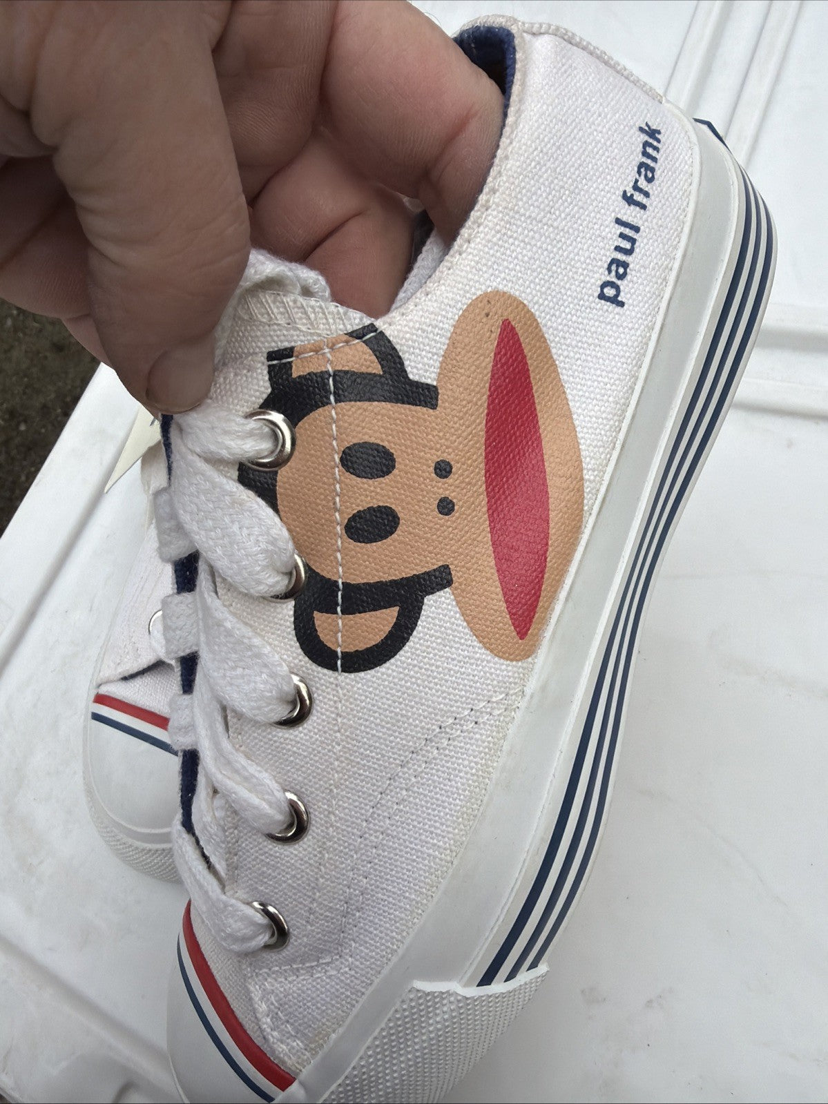 Vintage 90's Paul Frank Pro Keds Sneakers Womens US 6. White Julius Monkey Y2K1
