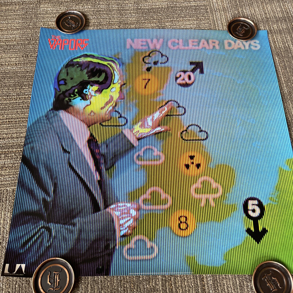 The Vapors New Clear Days 1980 Record Store Promo Poster RARE #506
