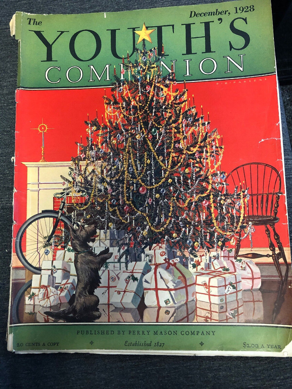 Vintage December 1928 Youth's Companion Magazine By Perry Mason Company0