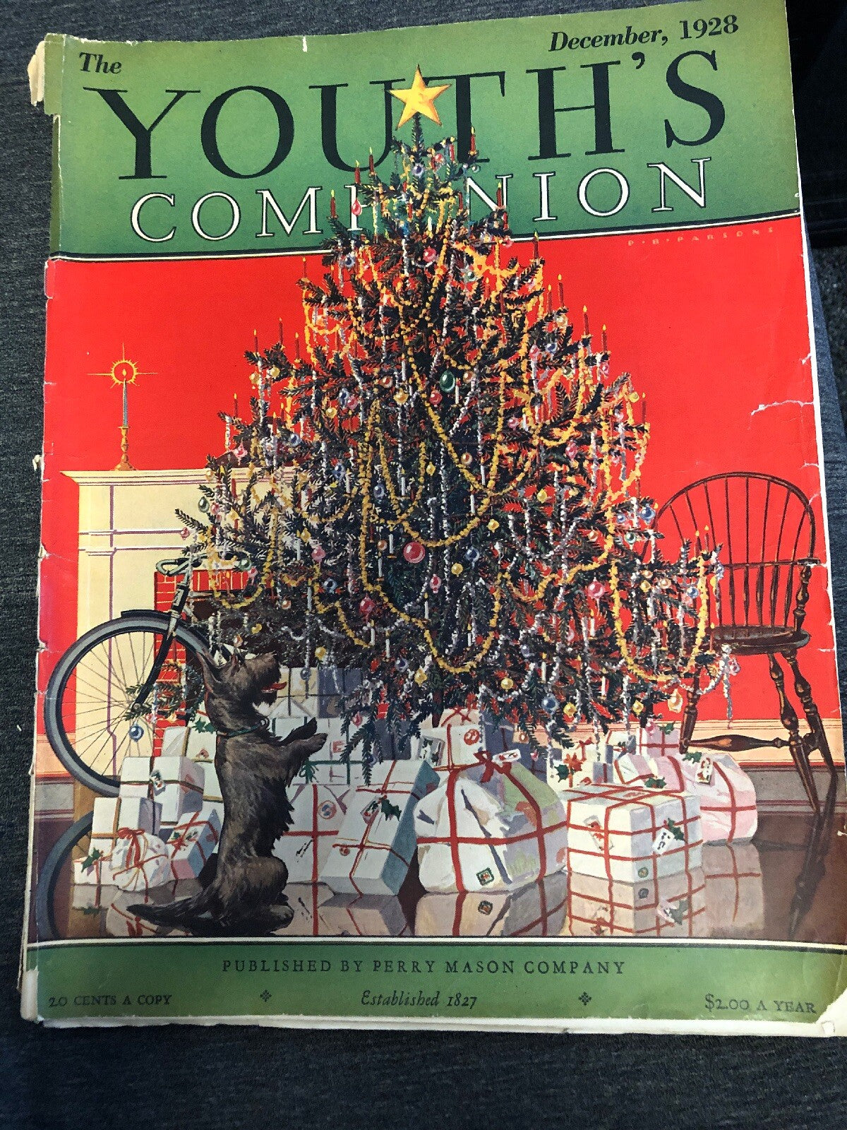 Vintage December 1928 Youth's Companion Magazine By Perry Mason Company0