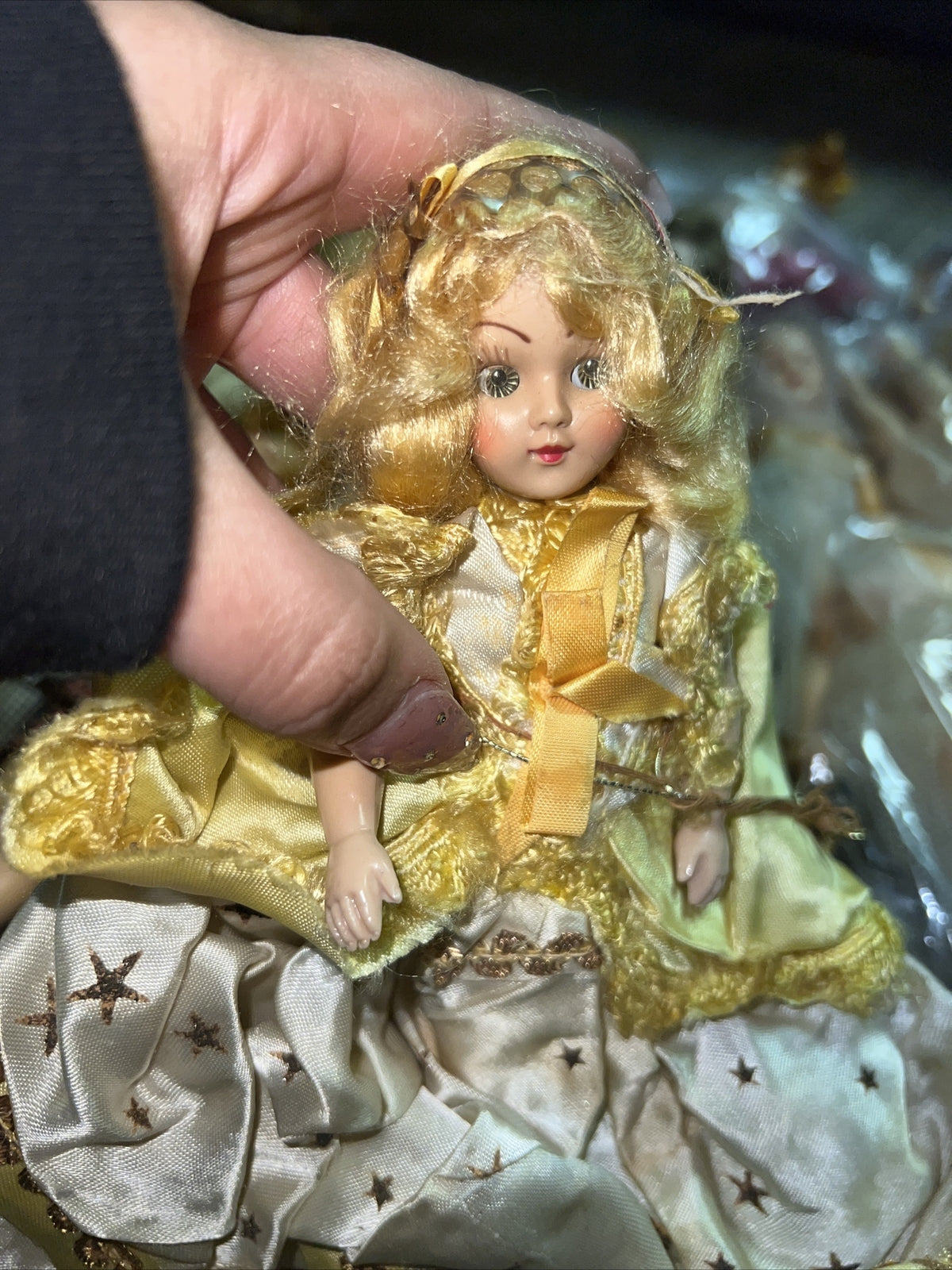 Lot of Small  Vintage Dolls Sleepy Eyes For Repair Parts6