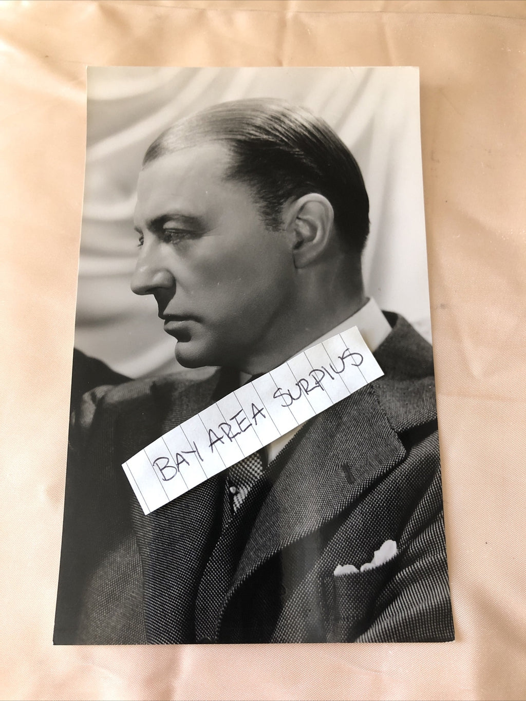 RARE Original Unpublished Photo Of Clive Brook 8”x5” Candid Shot0