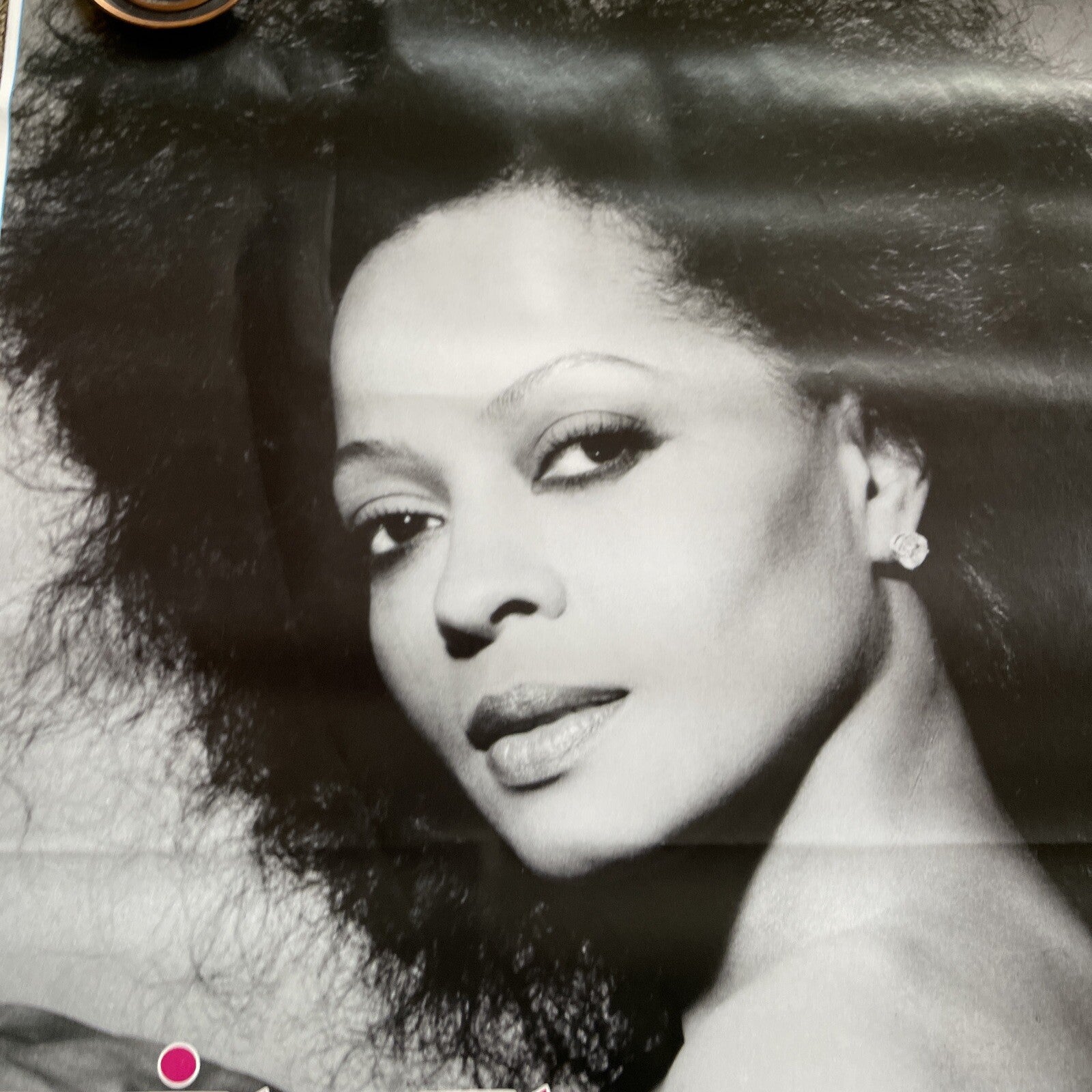 #158 1989 Diana Ross Record Store Tour Promo Poster UK 23” X 33”3