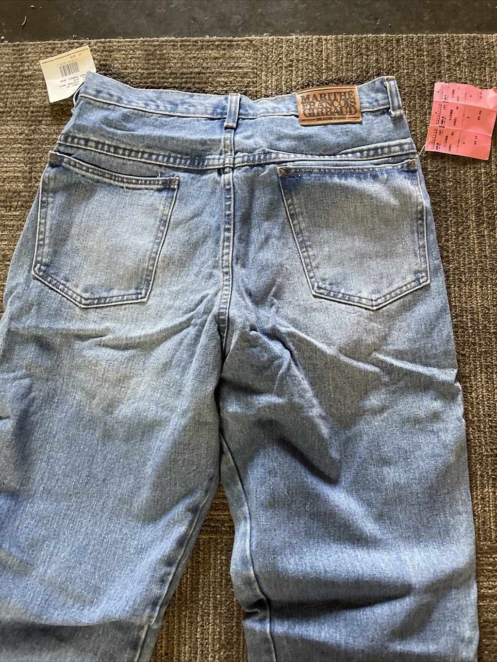 new old stock 1990 MARITHE FRANCOIS GIRBAUD Womens Jeans Size 5/6 Denim USA8