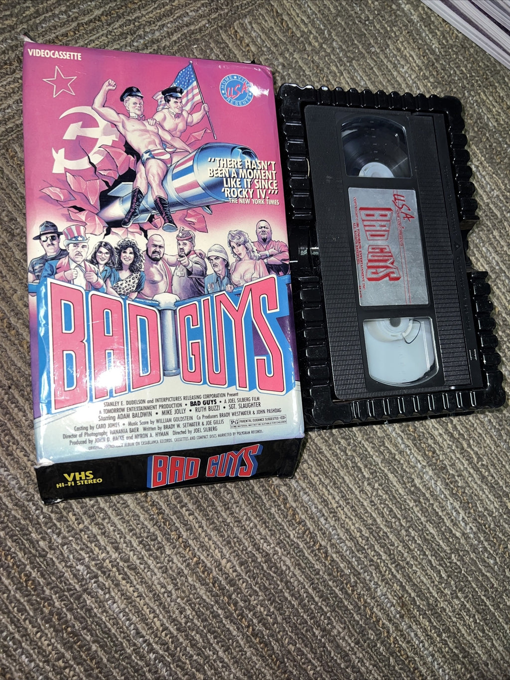 Bad Guys (1986) - Betamax Beta Movie Tape - 80's Comedy - Adam Baldwin - RARE6