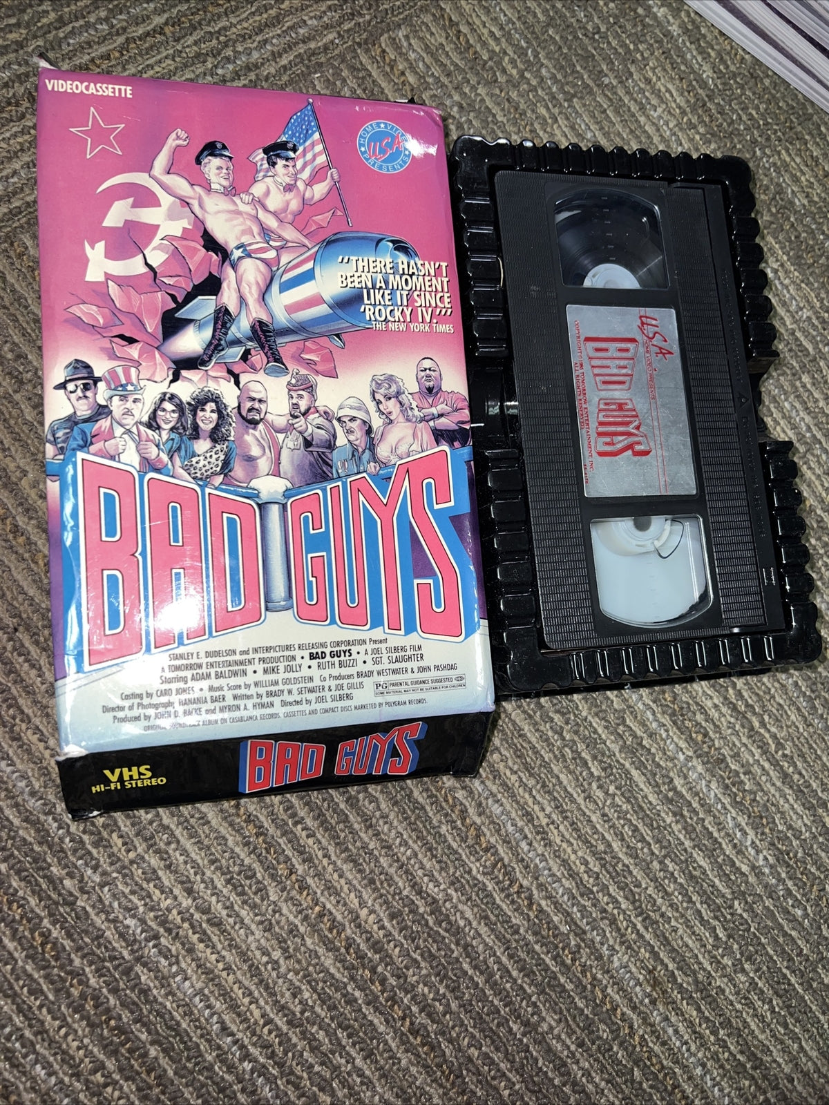 Bad Guys (1986) - Betamax Beta Movie Tape - 80's Comedy - Adam Baldwin - RARE6