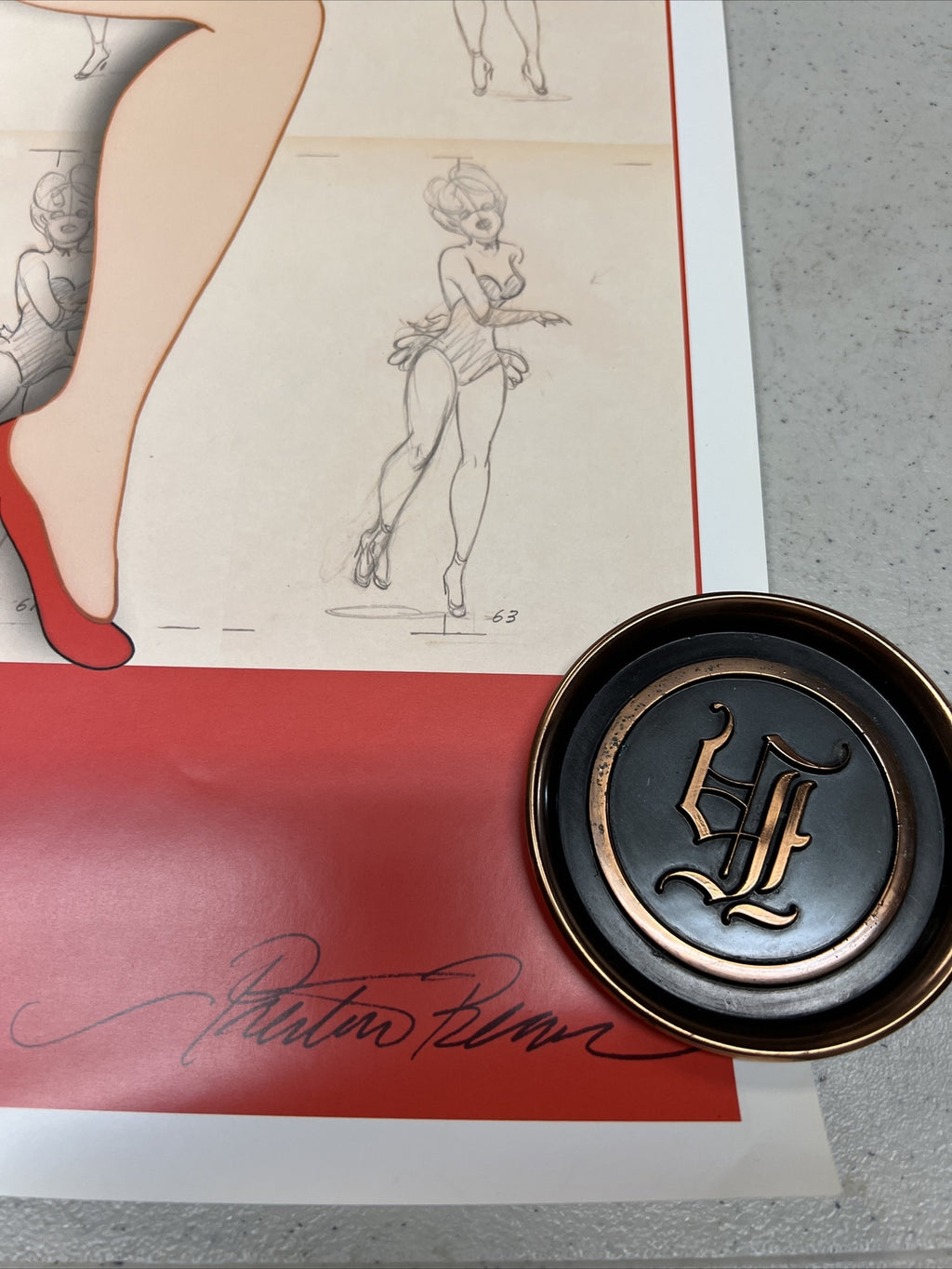 RARE Vintage Hanna-Barbera Art Preston Blair “Red Hot” Poster2