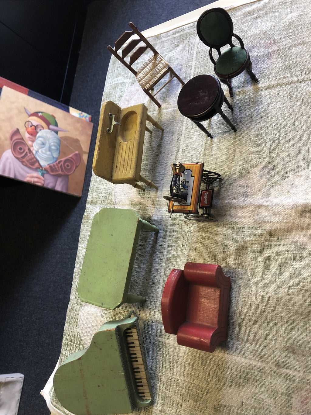 Vintage Dollhouse Furniture Victorian Doll House Accessories Lot Of 80
