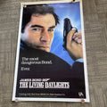 #164 1986 James Bond 007 THE LIVING DAYLIGHTS ORIGINAL 27X41 ROLLED MOVIE POSTER0