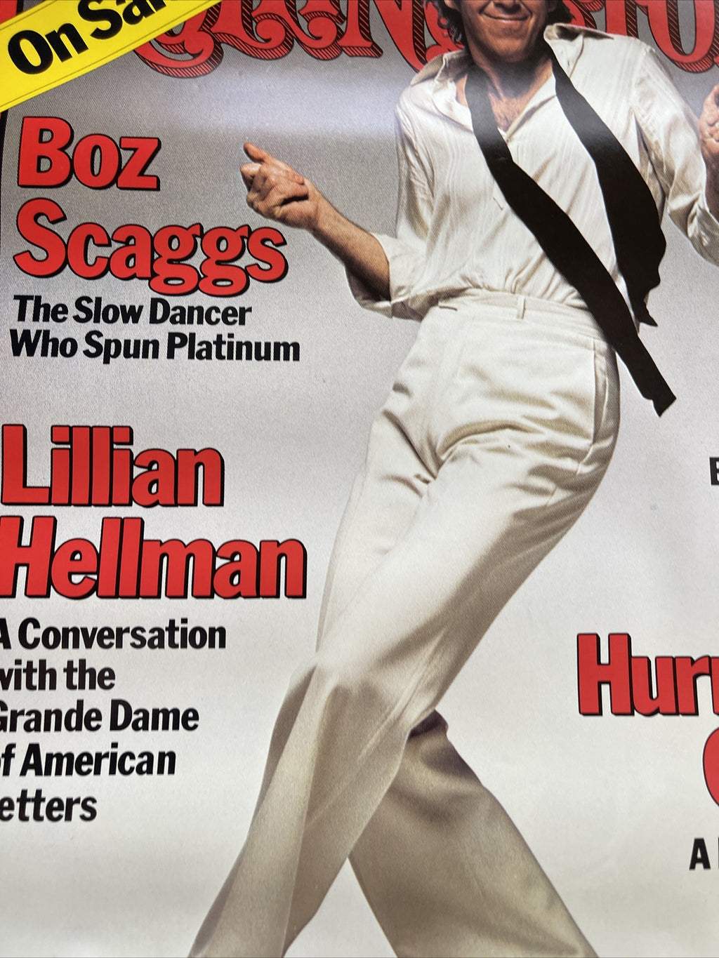 #156 1977 rolling stones magazine Boz Scaggs Promo Poster 22.5” x 18” original3