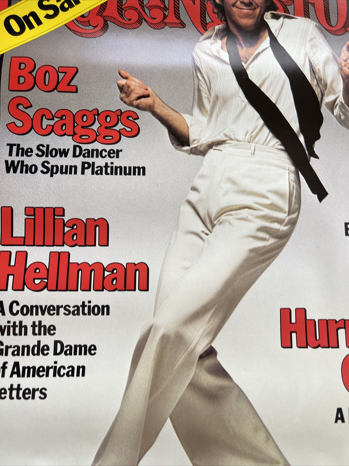 #156 1977 rolling stones magazine Boz Scaggs Promo Poster 22.5” x 18” original3