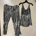 Natori Women’s Silk Zebra Animal Print Pajama Set Size Small0