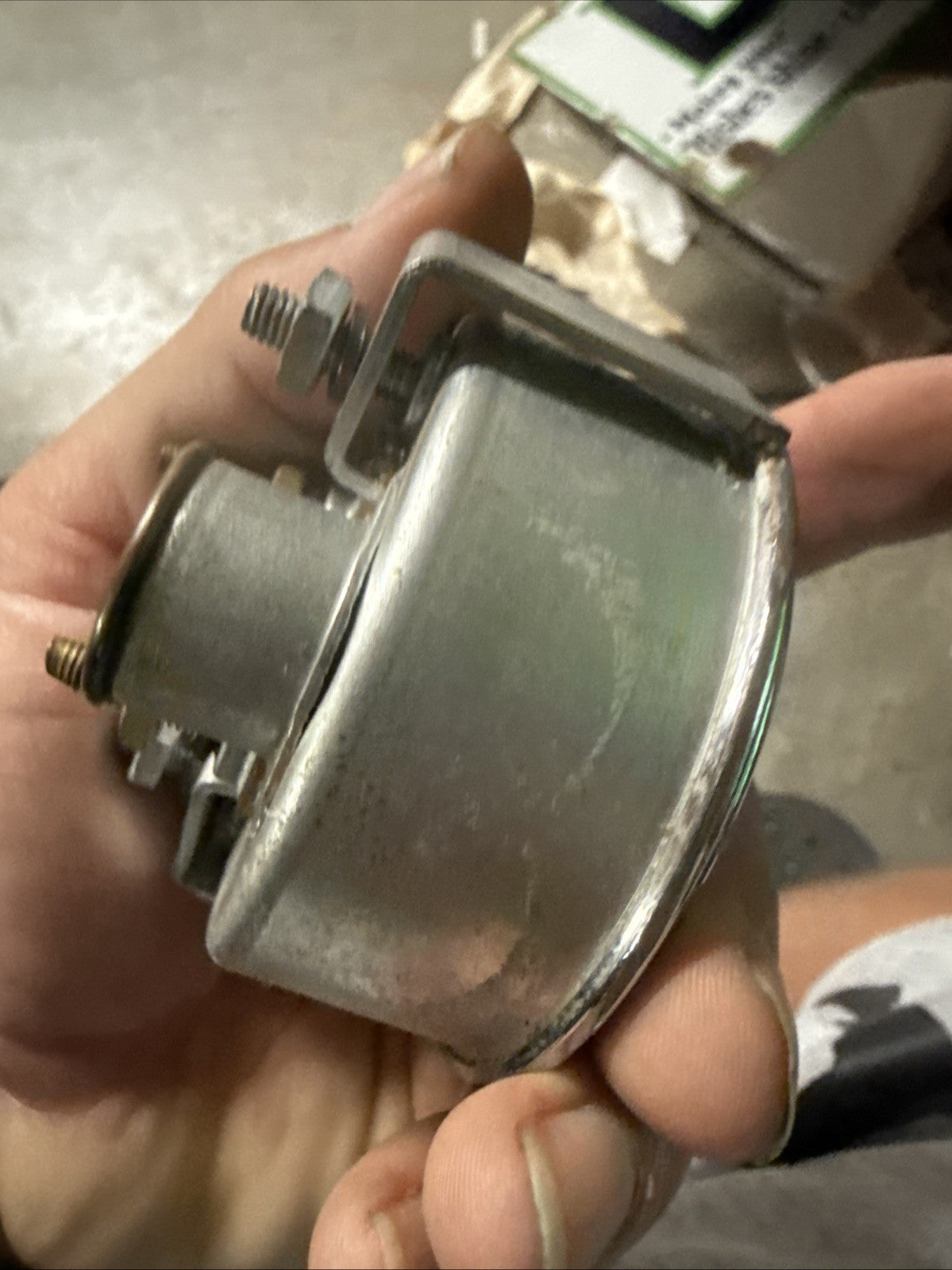 Vintage Stewart Warner mech Ampress gauge5