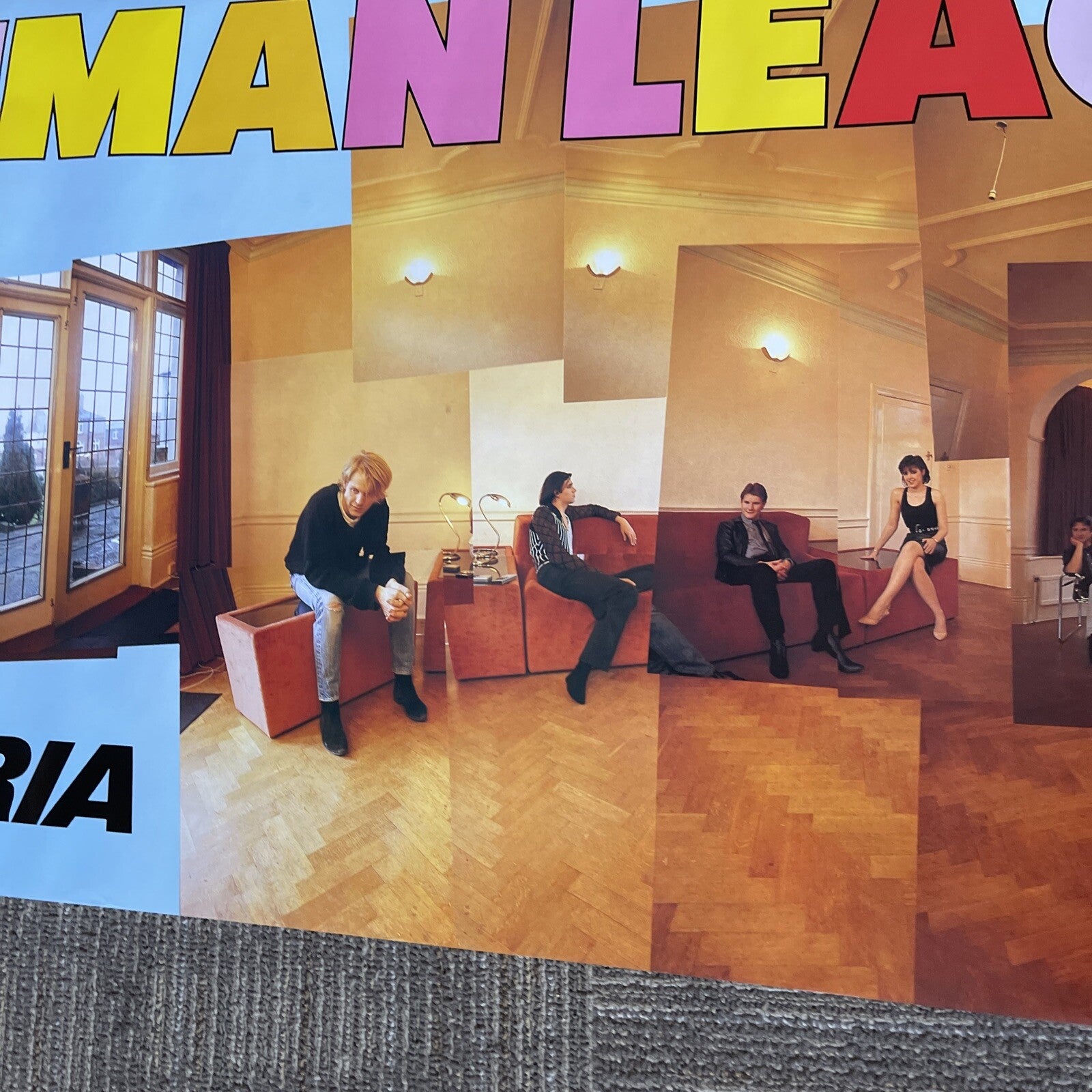 #63 The Human League Hysteria! 1984 A&M Records Original Record Promo Poster4