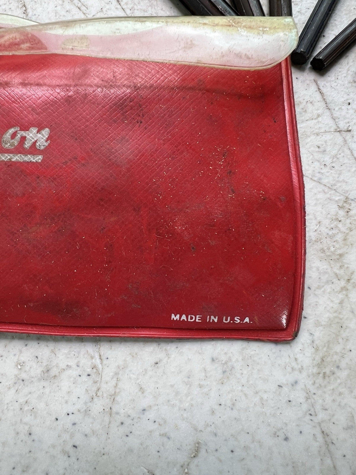 Vintage Snap‑On Hex Key Set  Red Vinyl C‑16 Pouch Made in U.S.A.1