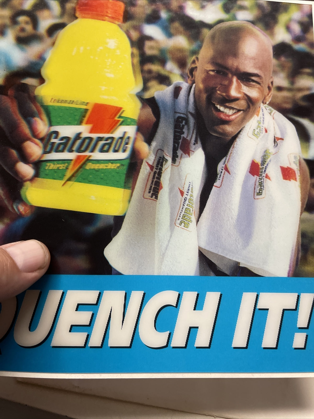 Extremely RARE Michael Jordan 1994 3D Promo Sticker Card 1994 Gatorade5