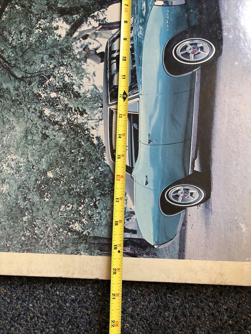 20" Vintage 1969 LeMans 4-door Hardtop Car Dealership Advertising Sign2