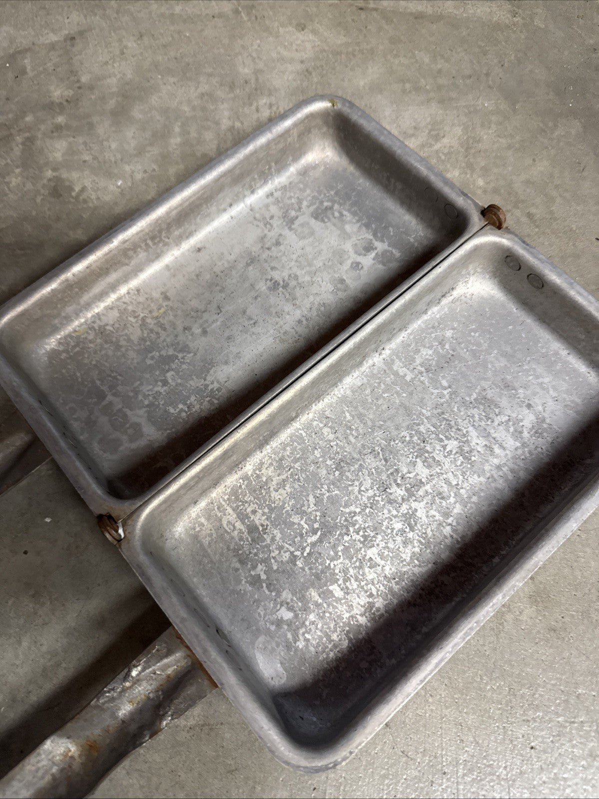 Vintage Wear-Ever No. 137 Hinged Pan Super Rare Rectangular Model USA T.A.C.U.Co3