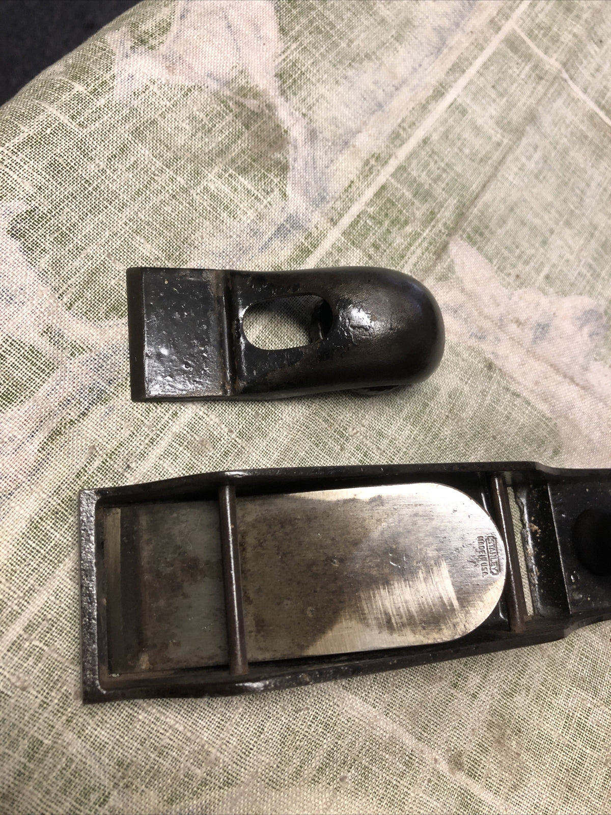 Vintage Stanley 130 Skewed Rabbet Block Plane Chopped Mouth W/Severe Crack3
